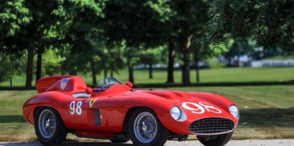 Оценка: $6 милиона – $8 милиона

Това Ferrari се бори с Jaguar и Mercedes-Benz в своето време, но също така трябваше да преживее унижението да бъде сменен двигателят му с такъв на Corvette. По-късно да бъде купено и боядисано в жълто от поп иконата Анди Уорхол. И все пак оцеля, като за щастие беше върнат отново оригиналният му 3,5-литров четирицилиндров двигател - лично от Дейвид Котингам от DK Engineering, един от най-добрите специалисти по Ferrari в Обединеното кралство. С богата състезателна история, това четирицилиндрово Ferrari е също толкова важно, колкото и неговите братовчеди V12. Сред победите му бяха две класирания на подиума в Калифорния с не кой да е, а Карол Шелби зад волана.